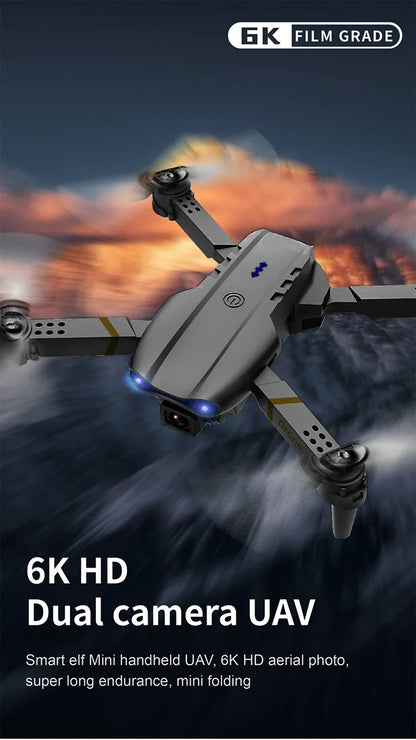 E99 Folding Drone Quadcopter Remote Control Handle Four Axis Aircraft HD 4K Photography UAV Altitude Fixation