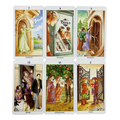 Russian TAPO Tarot Of The 78 Doors A Deck Oracle Visions Divination Edition Tarot Cards Board Playing Games Wholesale