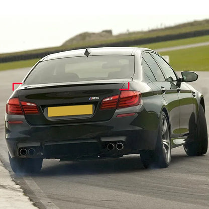 For BMW Accessories F10 5 Series 535i 528i 2010-2016 M5 Style Car Rear Roof Trunk Spoiler Wing Boot Lip Glossy Black Rubber