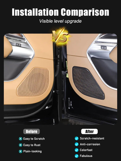 cheya Real Carbon Fiber Car Center Control Panel, Car Inner Door Panel for Land Rover Range Rover Vogue L460 2024+ Accessories