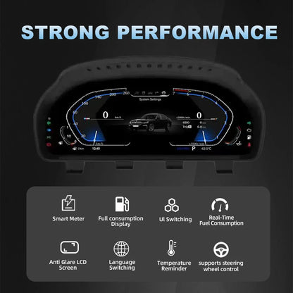 LCD Dashboard for BMW E90 E70 E71 E60 E81 E87 F10 F20 F30 F32 F06 E84 F48 E83 F25 F26 F15 Speedometer Digital Display Cluster