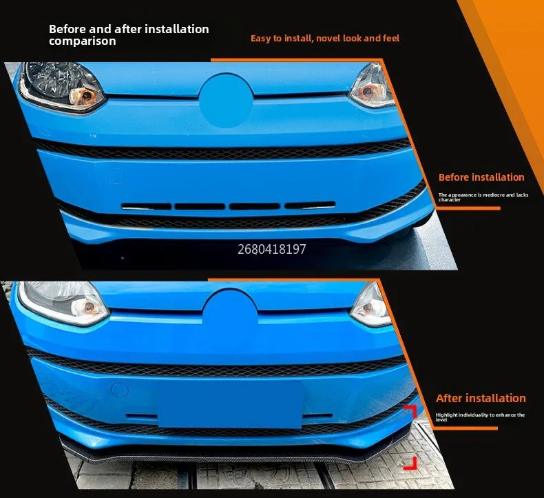 For Volkswagen VW UP 2011-2015 Front lip front shovel surround spoiler exterior modification parts