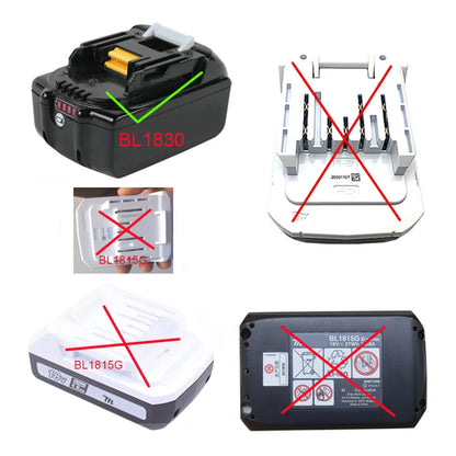 Adapter DM18RL MT20RNL BPS18RL use For RYOBI/Makita/Dewalt/Milwaukee Black Decker Porter-Cable Stanley Li-ion Battery 18V Tool