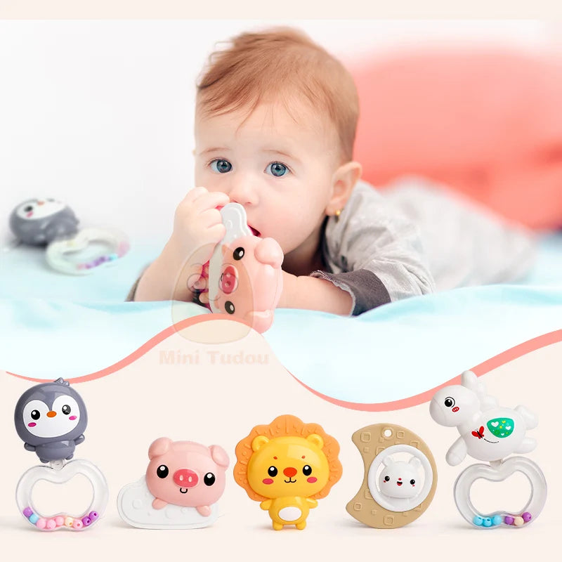 Baby Toy 0 12 Months Crib Mobile Musical Rattle For Newborn Music Box Projector Rotating Holder Bed Bell Infant Gifts
