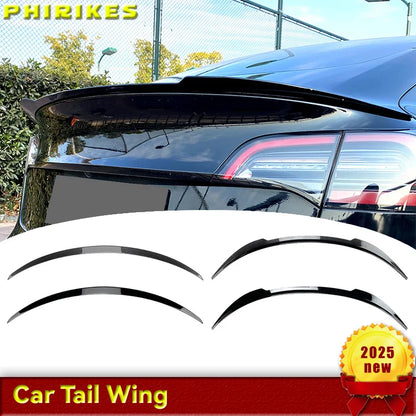 For Tesla Model 3 2017-2023 Tuning Original High-performance Rear Trunk Spoiler Wing Tail Deflector Splitter Facelift Body Kit