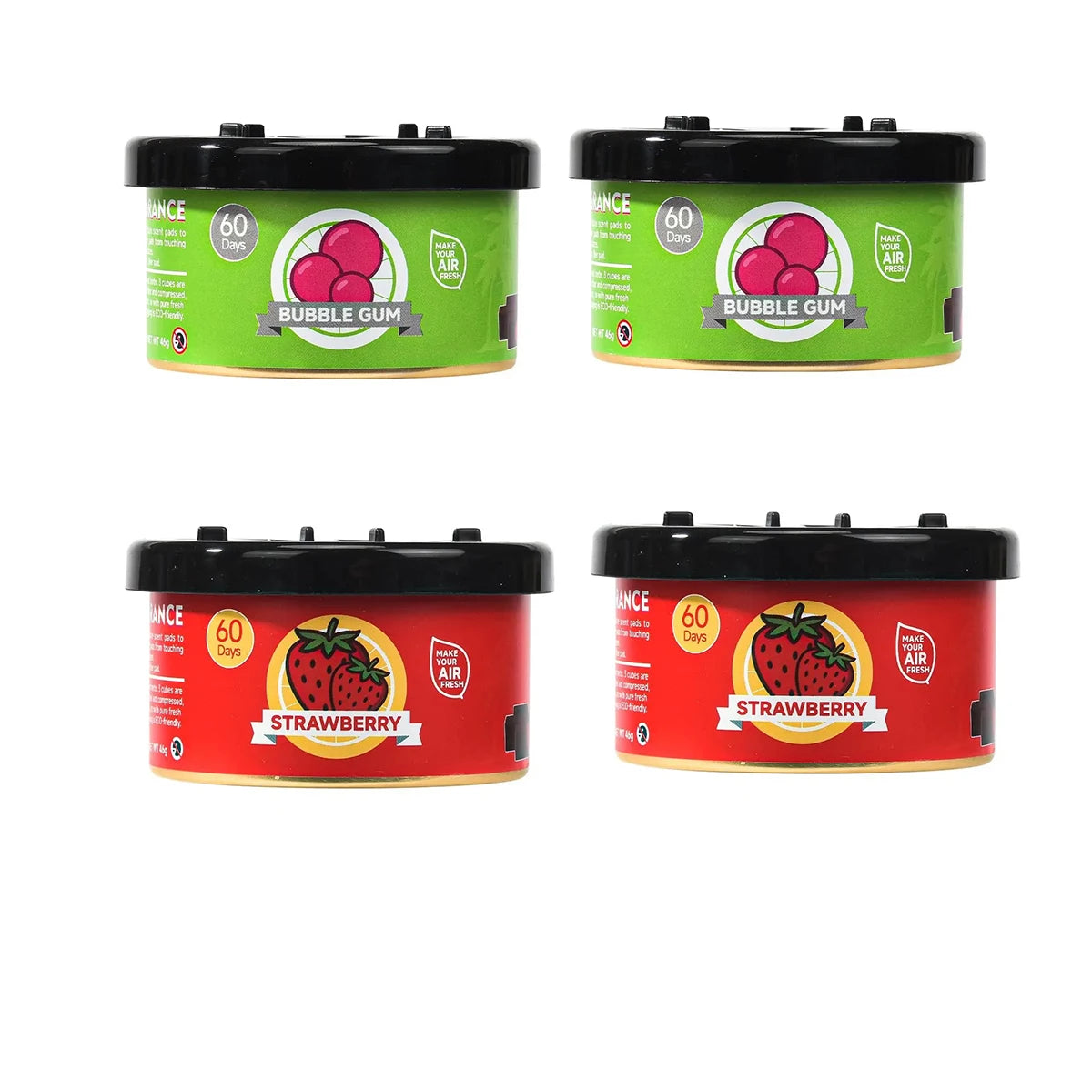 Car Air Freshener Bubble Gum Scent Cans Odor Eliminator With Lid Essential Long-Lasting Strong Fragrance For Auto Toilet Supplie