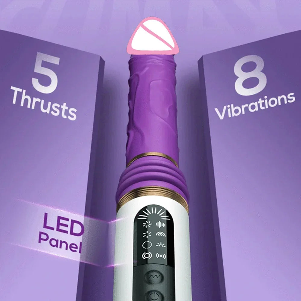 Automatic Thrusting Dildo for Women Remote Control Realistic Telescopic Vibrator With Suction Cup Sex Toys Adult Sex Machine