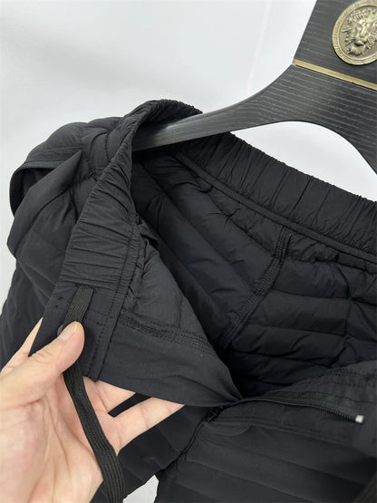 Lightweight Insulated Outdoor Sports Men's Cotton Pants Windproof Water-Resistant Casual Trousers for Winter Cold Protection