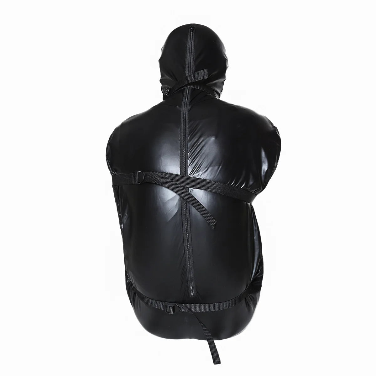 Zip Full Body Bondage Mummy Sack Sleeping Bag Erotic Costume BDSM Detachable Hood Mask Restraint Slave Sex Toys for Women Men
