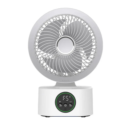 Lenovo Portable Rechargeable USB Wall Hanging Air Fan Remote Control Folding Shake Head Fan with Nightlight Air Cooler Household