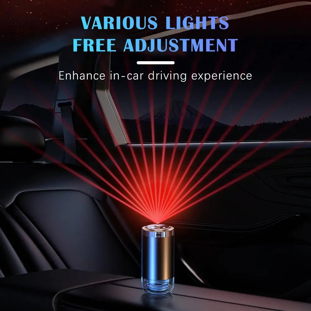 Car Air Freshener LED Light Essential Oil Fragrance Diffuser Smell Distributor USB Rechargeable Aromatherapy Scent Air Refresher