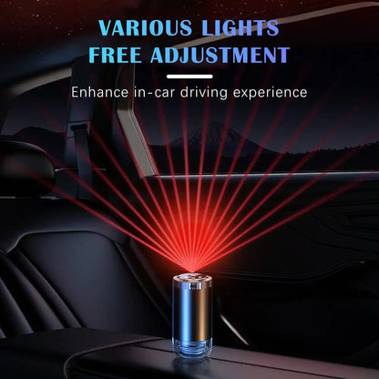 Car Air Freshener LED Light Essential Oil Fragrance Diffuser Smell Distributor USB Rechargeable Aromatherapy Scent Air Refresher