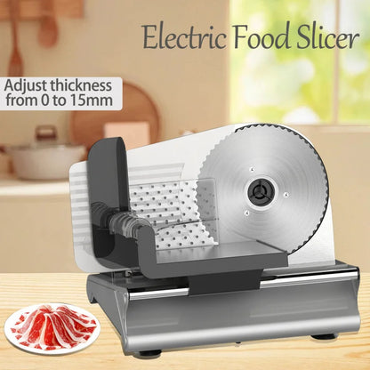 Professional Multifunctional Household Electric Food Slicer Cutter for Toast Bread, Beef Lamb Rolls - Easy Operation Kitchen Cut