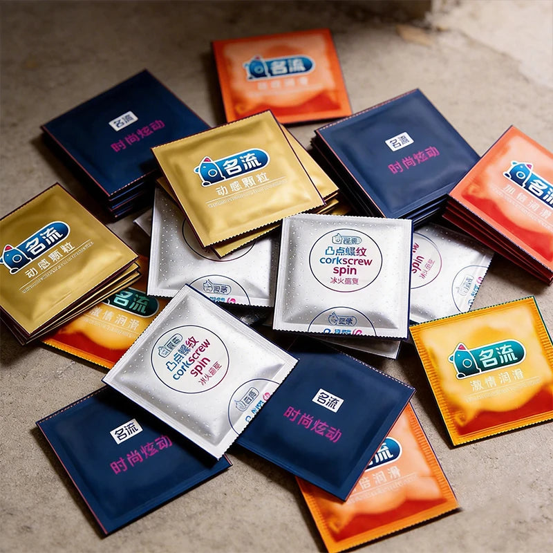 Warehouse Shipped Condoms 30pcs /packIntimate Good Sex Products Combining Particles and Threads for Long-lasting Pleasure