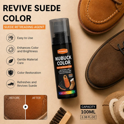 Leather Revitalizing Color Liquid for Suede Nubuck Velvet Leather Color Restoration And Gloss Recovery