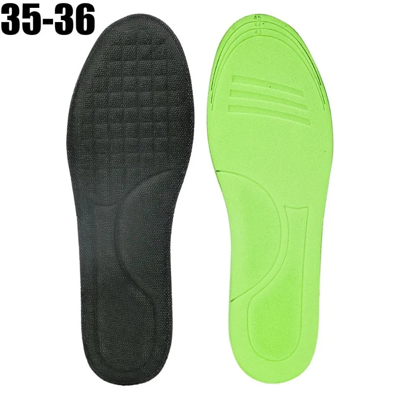 Nano Deodorant Sports Insole Breathable Sweat Absorbent Anti-Odour Shoe Pad Shock Absorption Odor Resistant Inserts for Sneakers