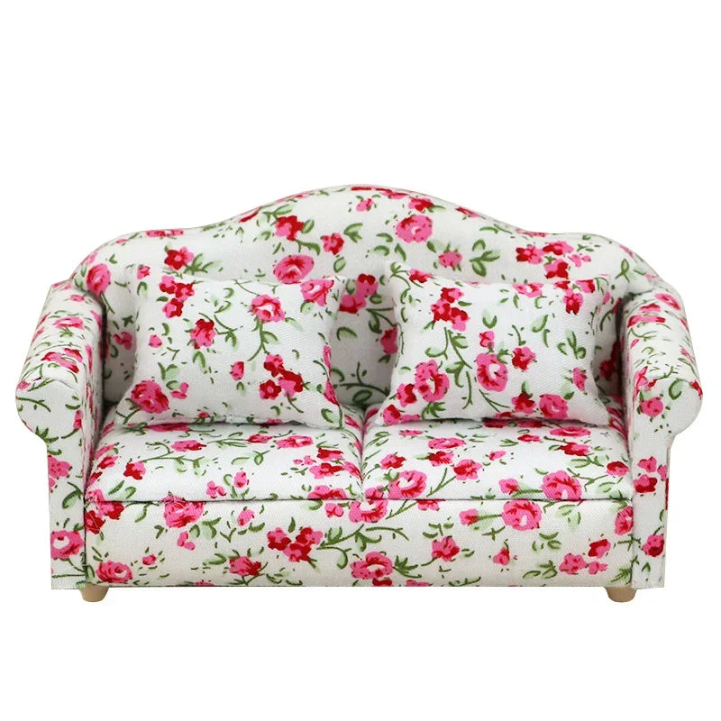 1:12 Mini Cute Dolls Sofa Pillows Set Simulation Dollhouse Furniture Toys Miniature Doll House Accessories Children Toys Gift