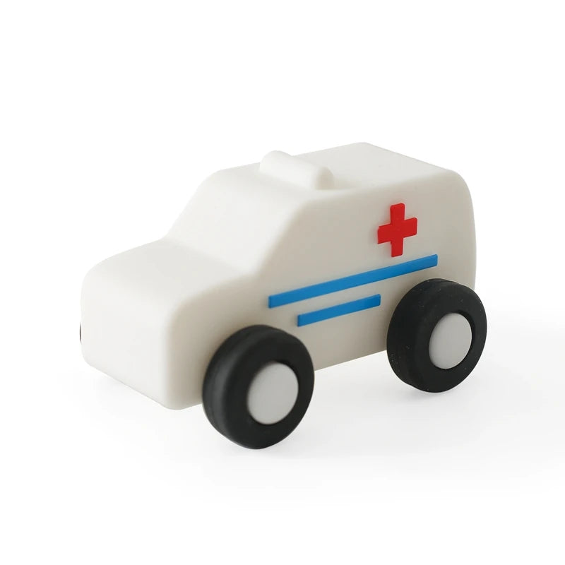 Baby Silicone Car Toys Montessori Baby Things Silicone Baby Teether Toy Car  0 12 Months Newborn Educational Toy Silicone Blocks