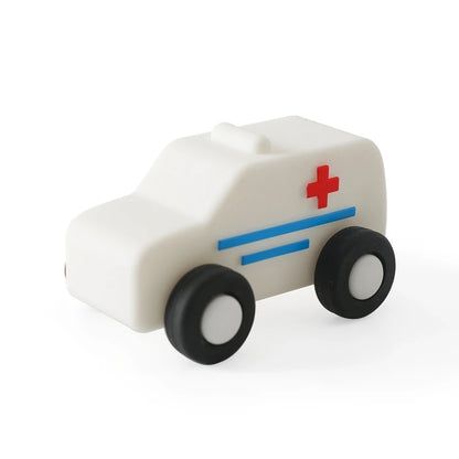 Baby Silicone Car Toys Montessori Baby Things Silicone Baby Teether Toy Car  0 12 Months Newborn Educational Toy Silicone Blocks