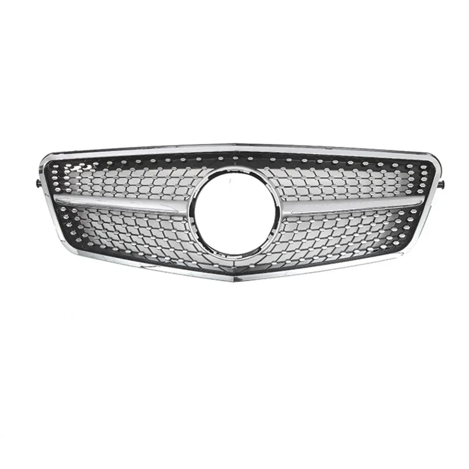 XVIP Chrome Black Diamonds Style Front Racing Grille For Mercedes Benz E-Class W212 E250 E300 E350 E500 2010-2013 Bumper Grilles