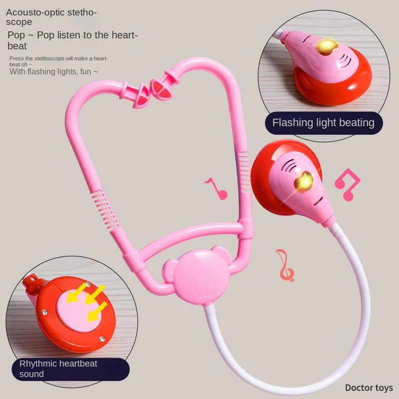 Simulation Doctor Set For Kids Pretend Play Girls Role-playing Games Accessorie Medical Kit Nurse Tools Toys For Children Gift