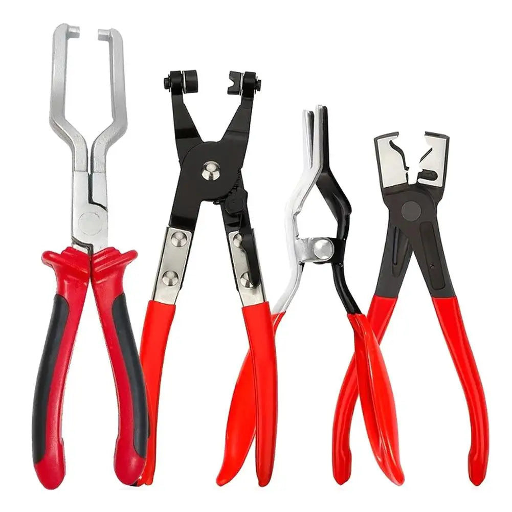 4pcs/Set Hose Clamp Kit, Fuel Line Disconnecting, Electrical Disconnect Pliers Automotive, Hose Remover Caliper Tool Sets