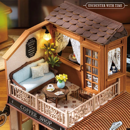 New Diy Big Wooden Dollhouse  Furniture Light Kit Doll House Casa Miniature Accessories Handmade Wooden Toys Birthday Gifts