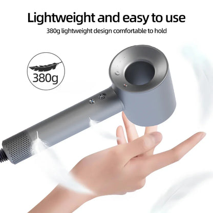 Compact Travel Hair Dryer with Folding Handle, Mini Lightweight Blow Dryer Dual Voltage, Quick Dry Portable Blowdryer for Home B