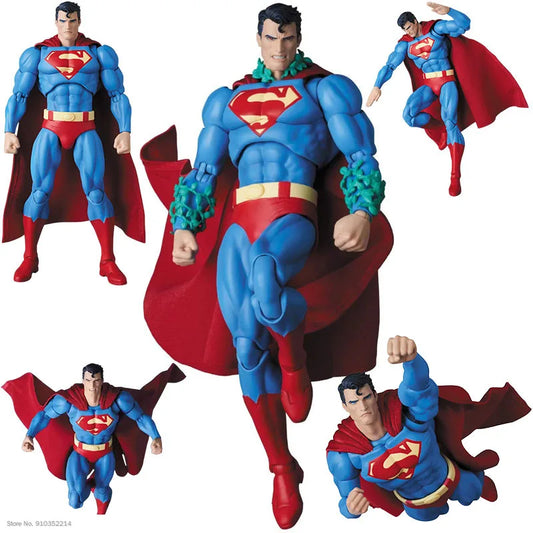 Genuine Ct Toys Mafex 117 Hush Version Dc Articulated Superman Action Figure Figurine Collectible Statue For Adult Fans Gift