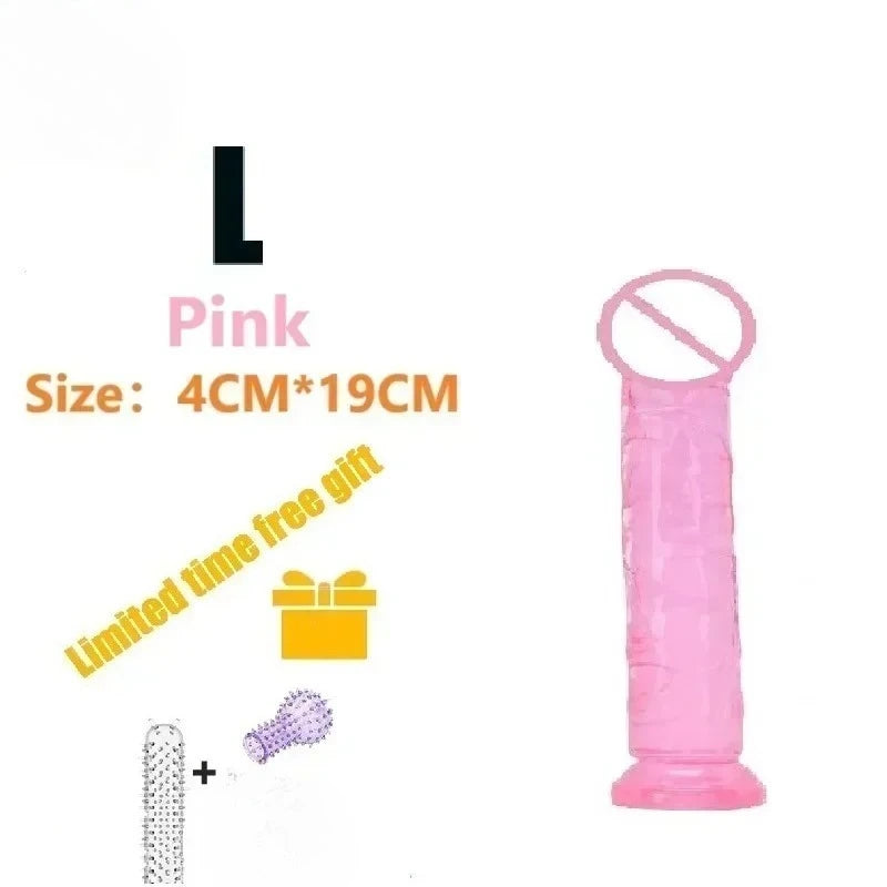 Dildos Sex Toys Dick Cheap Soft Female Vagina Clitoris Anal Masturbators Penis with Suction Cup 5 Colors Consolador Dildo Gode
