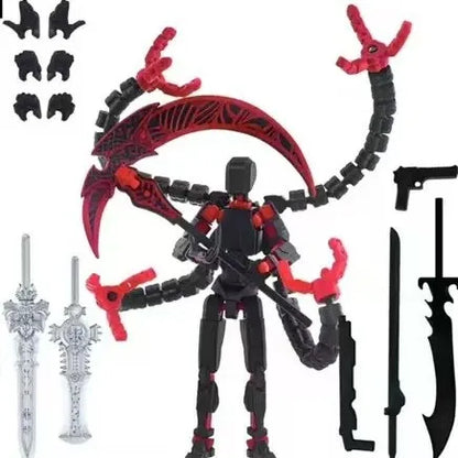 Hot 13 Action Figure Dummy Death Swordsman Titan 13 Action Figures T13 Multi-Jointed Movable Lucky 13 Action Figure Nova Gift