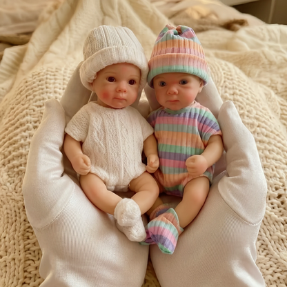 1PCS/15cm Cuddly Mini Bettie Palm reborn babies silicone realistic Girl&Boy Washable Soft Touch Lifelike Mini Silicone Doll