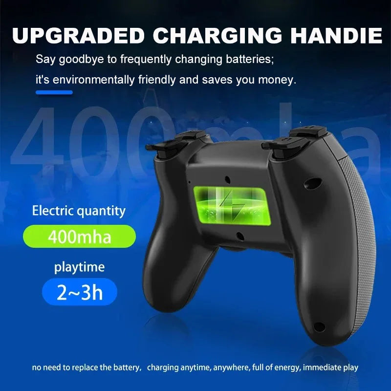 The X8 ULTRA retro video game console comes pre-installed with 50,000 games and plug-and-play PS1/N64/PSP emulators.