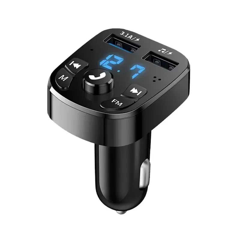 1/2/4/8/10Pcs Car Mp3 Player Dual Usb Fast Charger Fm Bluetooth Receiver Bluetooth Compatible 5.0 Fm Transmitter Usb Flash Drive