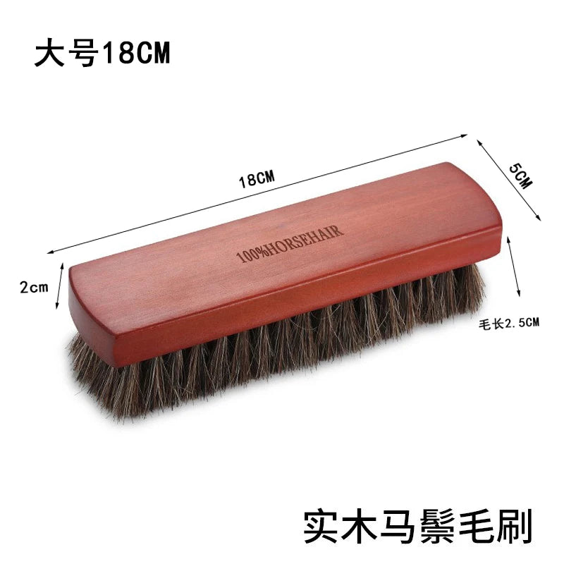High-End  Hair Brush for Shoe And Leather Cleaning Polishing Soft Fine Bristles Dust Removal Multi-Functional Shoe Cleaner