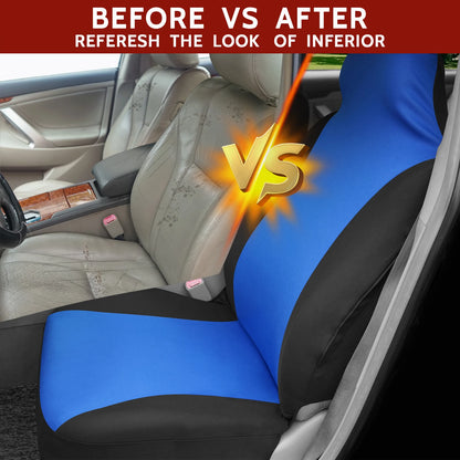 AUTOKING Multicolor Universal Car Seat Covers Front Interior Seat Covers Protection Accessories Fit for Auto Vehicle Truck SUV