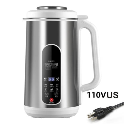 1.2L Soymilk Machine Stainless Steel Electric Milk Frother Multifunctional Large Capacity Household Blender