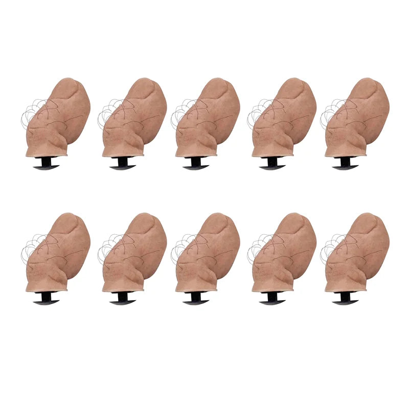 5/10Pcs Sets Hairy/Hairless Big Toe Funny Creative Hole Shoes Big Toe Shoes Buckle Decor Shoe Decoration Buckles Accessories
