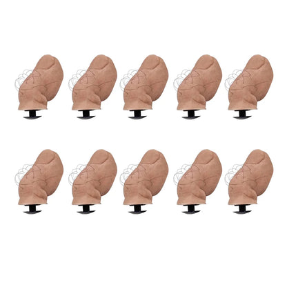 5/10Pcs Sets Hairy/Hairless Big Toe Funny Creative Hole Shoes Big Toe Shoes Buckle Decor Shoe Decoration Buckles Accessories