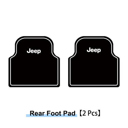 New Car Floor Mat Front & Rear Automotive Carpet Cover Floor Mats For Jeep Renegade Wrangler Grand Compass Gladiator Cherokee JL
