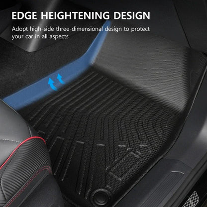 Floor Mats For Kia Carnival 2021-2025 8 Seats All Weather Trunk Mats Full Set Cargo Liner Waterproof Anti-Slip Stain Proof