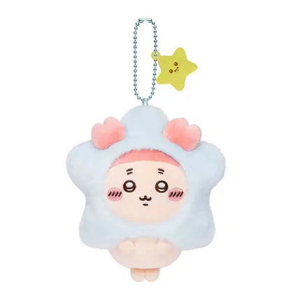 Jhiikawas Wish Star Series Plush Keychain Cute Usagi Hachiware Jiikawa & Friends Anime Pendant, Kawaii Bag Charm for Fans