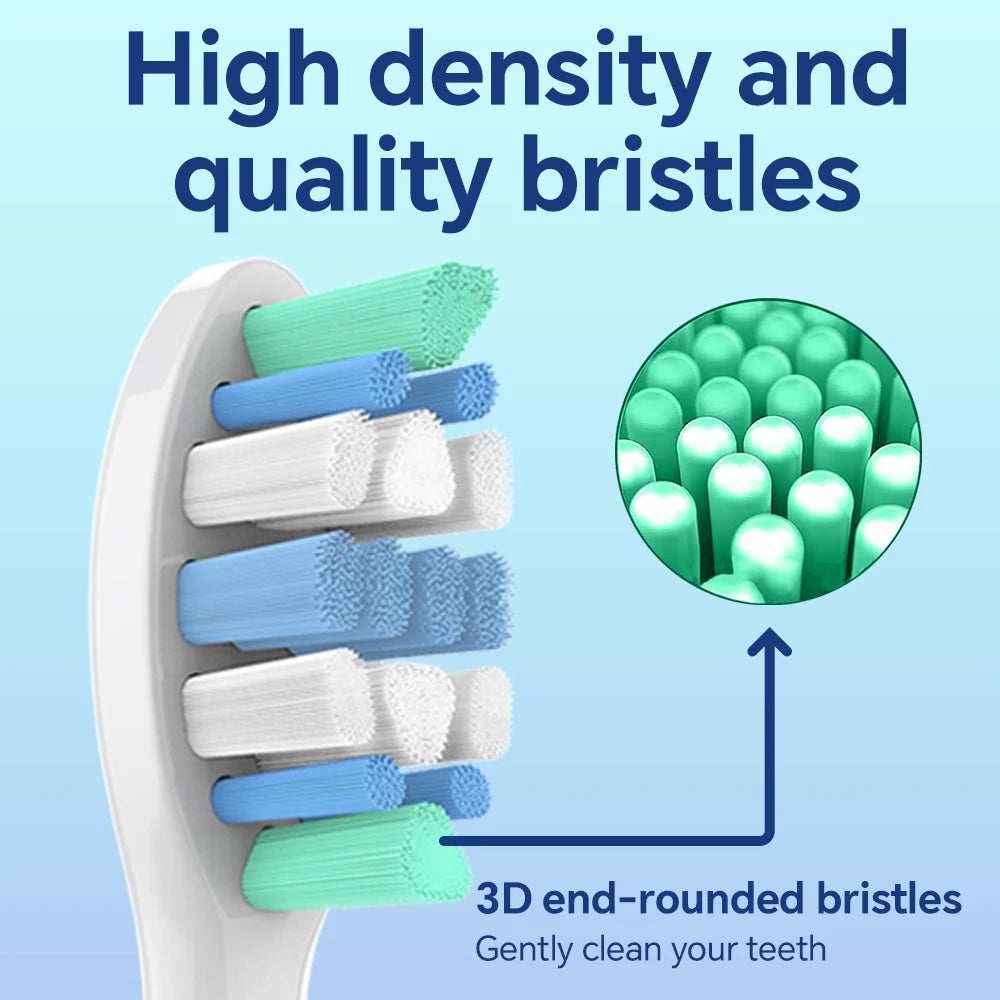 Pack of 4/8/12/20 Replacement Brush Heads Compatible with Philips Sonicare Electric Toothbrush, Tooth Head for HX4100/7500/9500