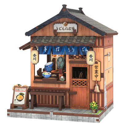 CUTEBEE Miniature Dollhouse Book Nook Kit 3D Puzzle for Bookshelf Decor Japanese Convenience Store Model Perfect Gift for Craft