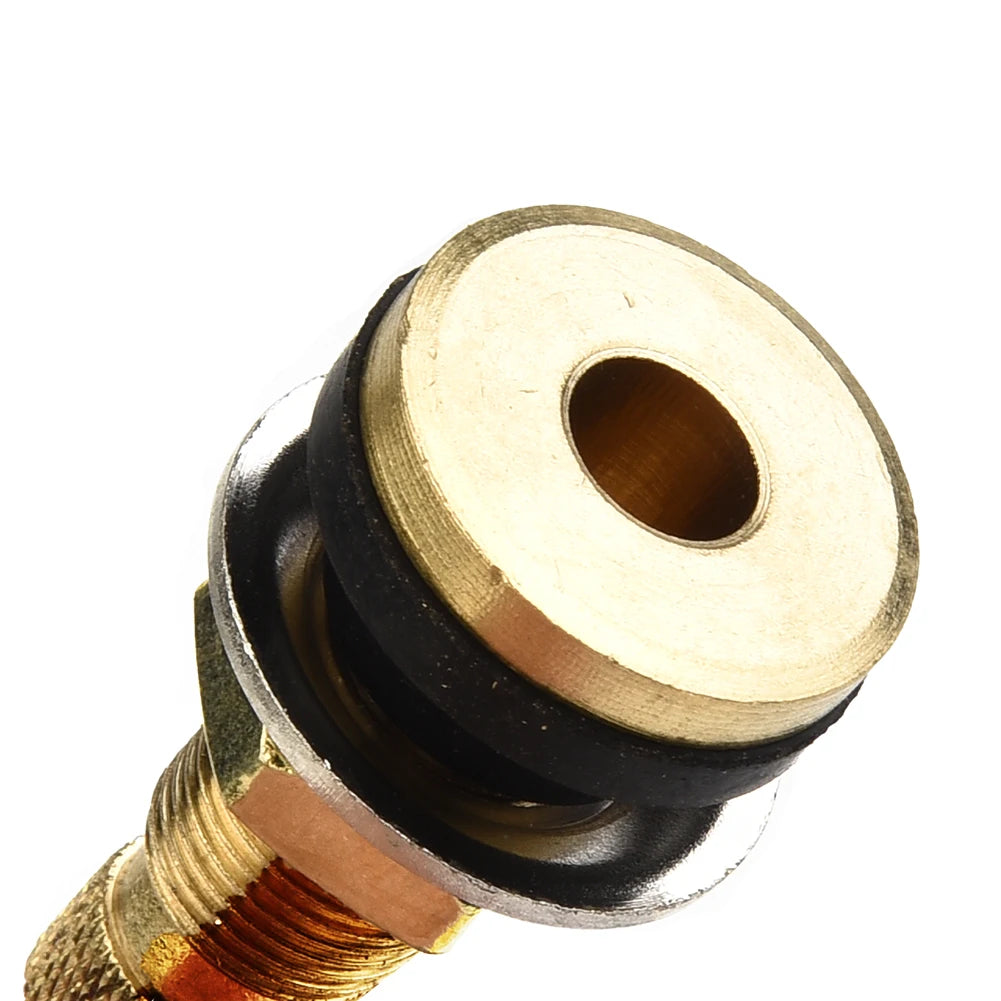 Tubeless Valve Tyre Valves Wheel Rim Fits for 5/8" rim hole Brass & Rubber Replacement for Agricultural Tractor