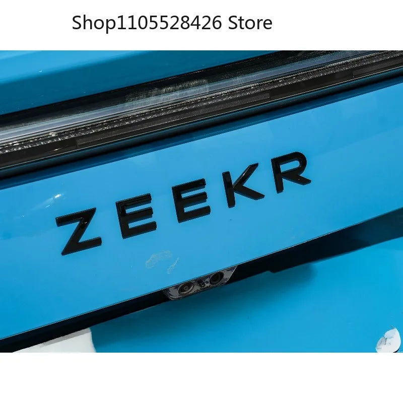 For ZEEKR 8X Modified Logo Car Decoration Tail Metal Matte Black Sticker Car Accesorios Para Auto 8X Front Rear Emblem Cover