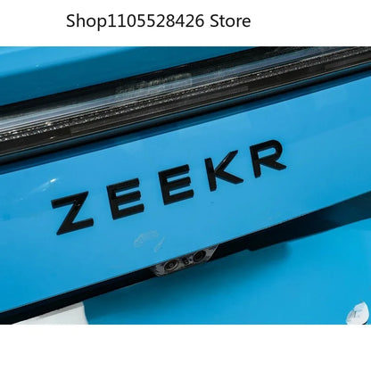 For ZEEKR 8X Modified Logo Car Decoration Tail Metal Matte Black Sticker Car Accesorios Para Auto 8X Front Rear Emblem Cover