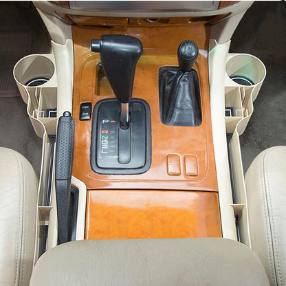Car Center Console Storage Box  For Toyota Land Cruiser 100 LC100 Ujz100 FZJ100 1998- 2006 2007 Cup Holder Seat Gap Storage Box
