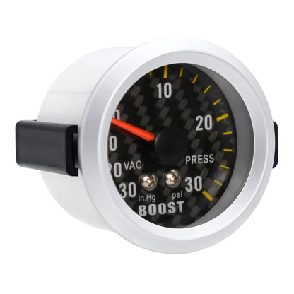 -30~30 PSI Auto Car Turbo Boost Gauge + Sensor with Gauge Pod Holder for 4/6/8 Cylinder Gasoline Car Car Accessories