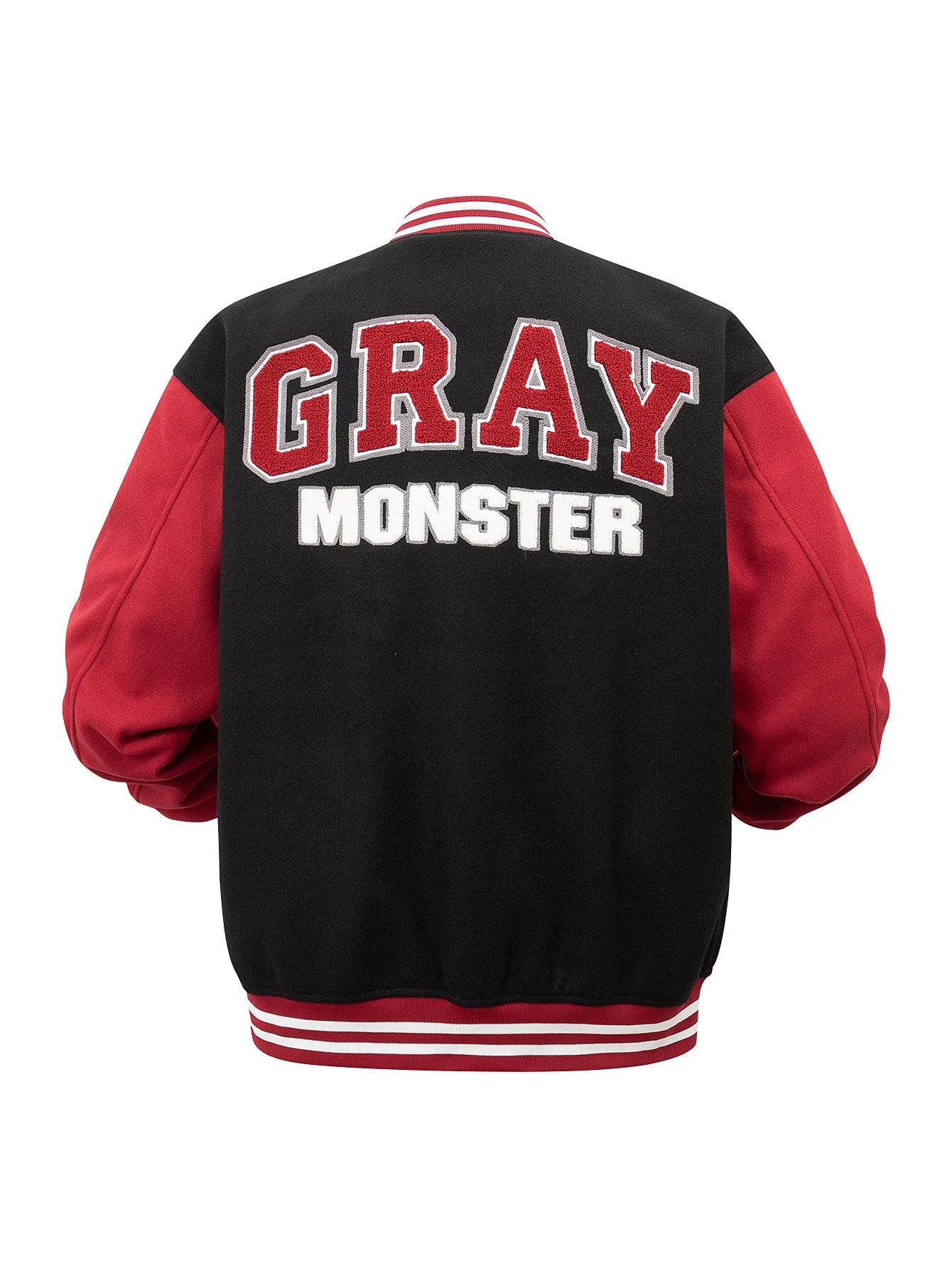 Men's Letterman Jacket Vintage Vasity Baseball Coat Casual Streetwear Outerwear with 'G' Letter Embroidery & Inner Pocket